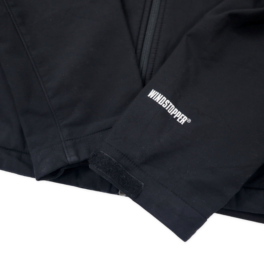 THE NORTH FACE Giacca Softshell Windstopper Taglia L Nera Poliestere Fodera in pile WIND STOPPER Logo ricamato