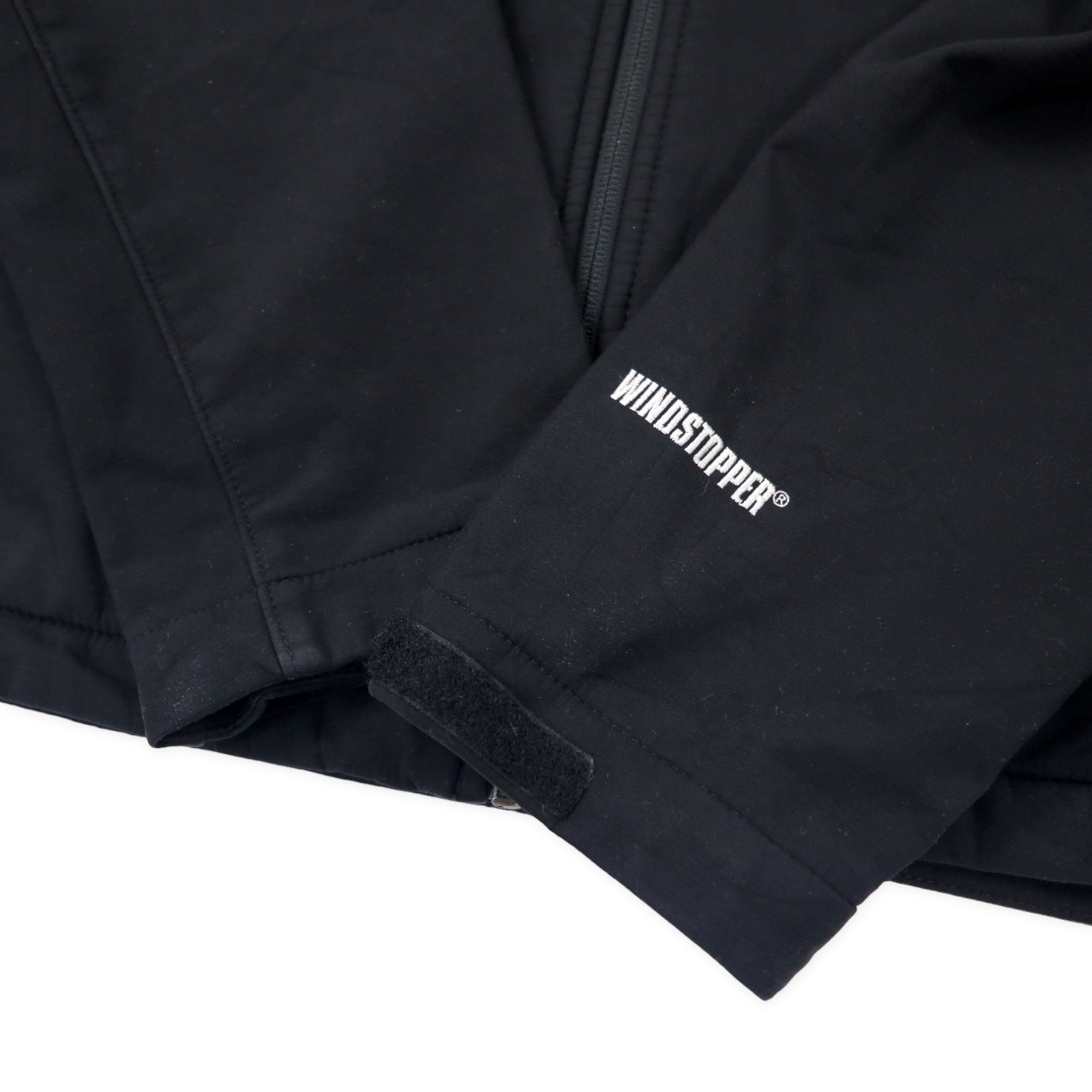 THE NORTH FACE Giacca Softshell Windstopper Taglia L Nera Poliestere Fodera in pile WIND STOPPER Logo ricamato