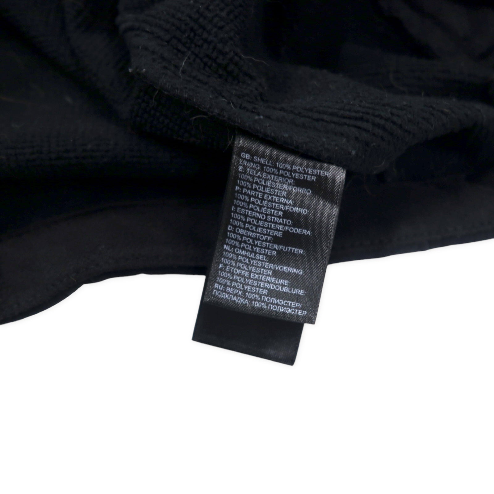 THE NORTH FACE Giacca Softshell Windstopper Taglia L Nera Poliestere Fodera in pile WIND STOPPER Logo ricamato
