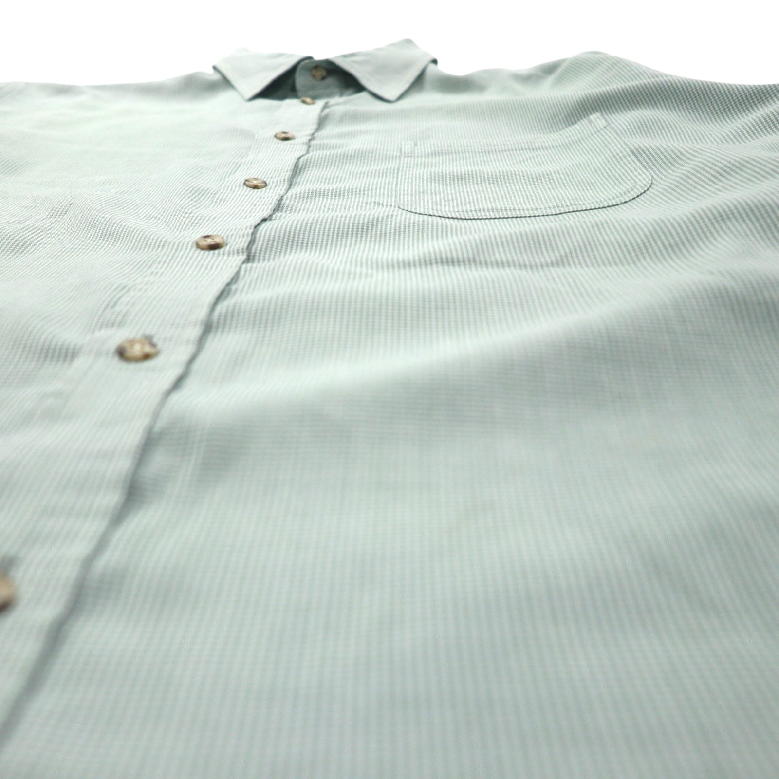 THE NORTH FACE Camicia da trekking in poliestere taglia L a quadri verde con taschino sul petto ON-4569
