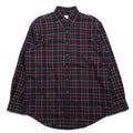 Brooks Brothers 346 Camicia button-down L Blu navy a quadri Cotone Oversize No-iron