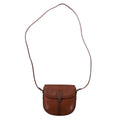 Burberry's Borsa a tracolla piccola borsa a tracolla in pelle martellata marrone Fodera Nova Check