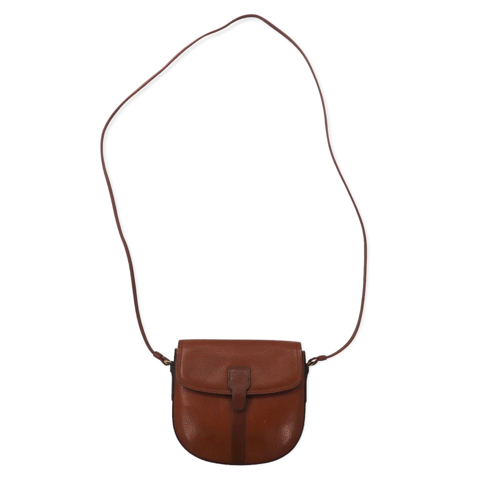 Burberry's Borsa a tracolla piccola borsa a tracolla in pelle martellata marrone Fodera Nova Check