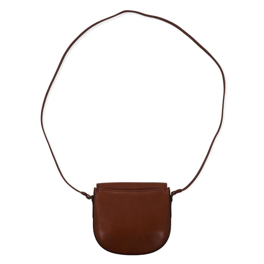 Burberry's Borsa a tracolla piccola borsa a tracolla in pelle martellata marrone Fodera Nova Check