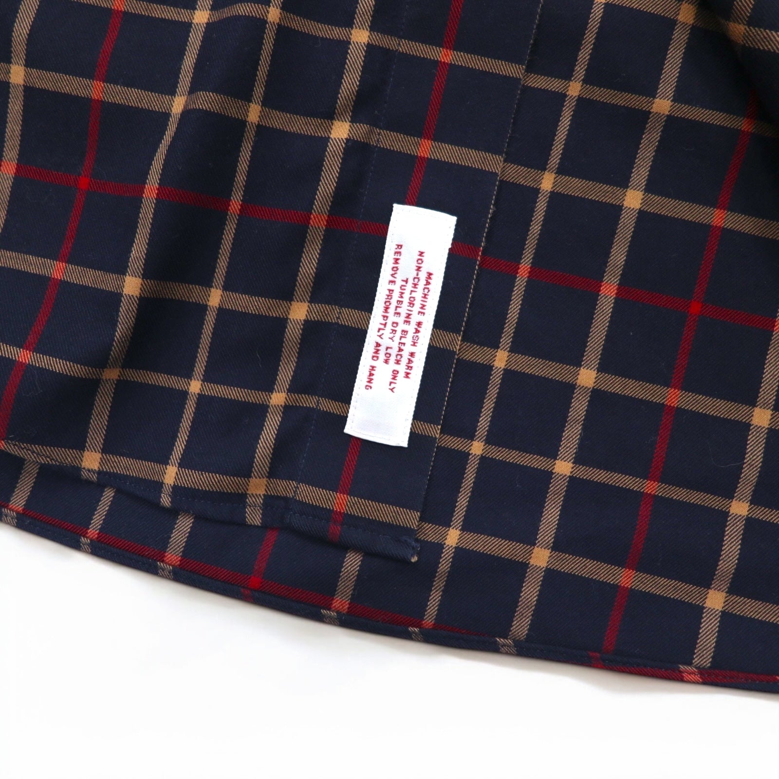 Brooks Brothers 346 Camicia button-down L Blu navy a quadri Cotone Oversize No-iron
