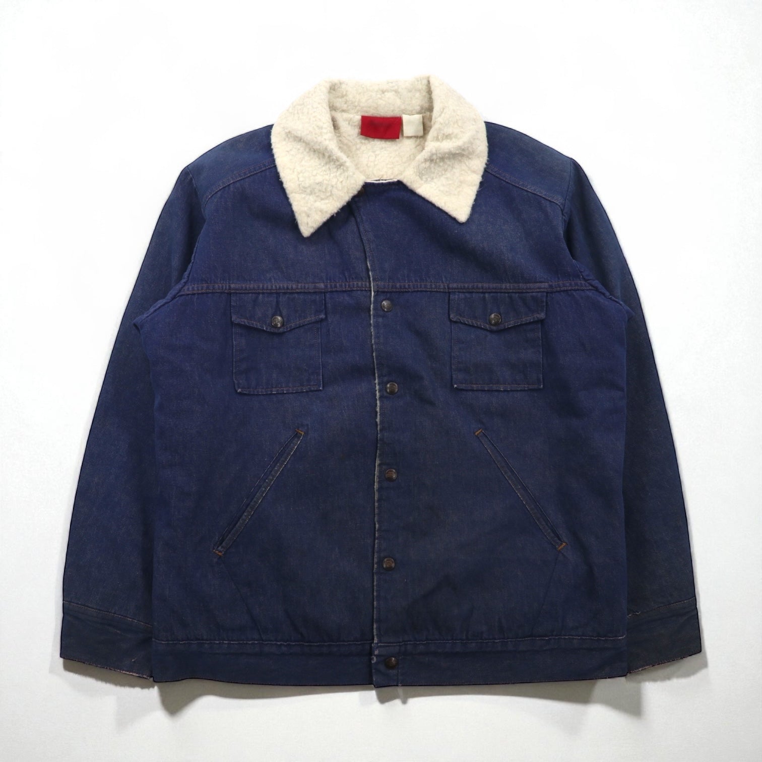 Dickies 80年代 ヴィンテージ ランチコート 裏ボア デニムジャケット XL インディゴ