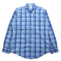 Brooks Brothers REGENT ボタンダウンシャツ L ブルー チェック コットン ノンアイロン