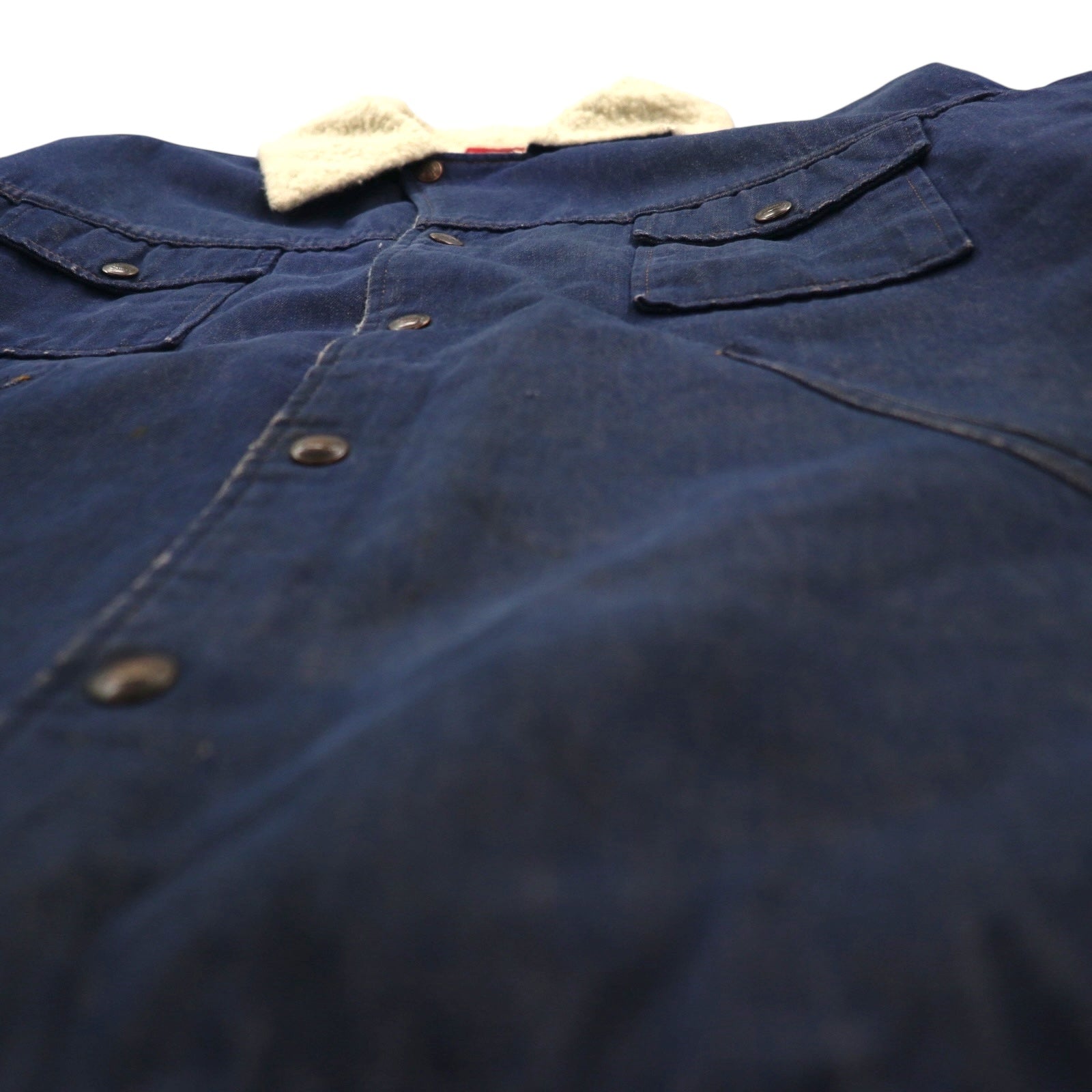Dickies 80年代 ヴィンテージ ランチコート 裏ボア デニムジャケット XL インディゴ