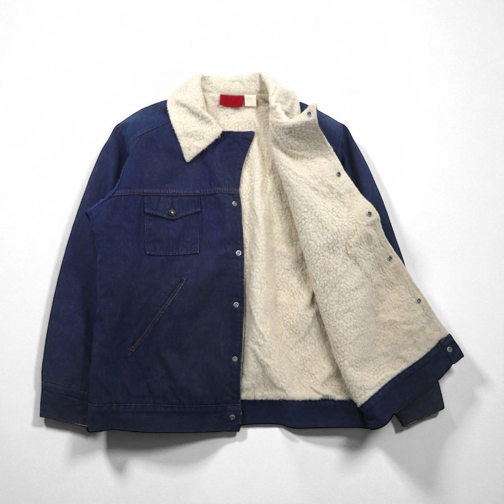 Dickies 80年代 ヴィンテージ ランチコート 裏ボア デニムジャケット XL インディゴ