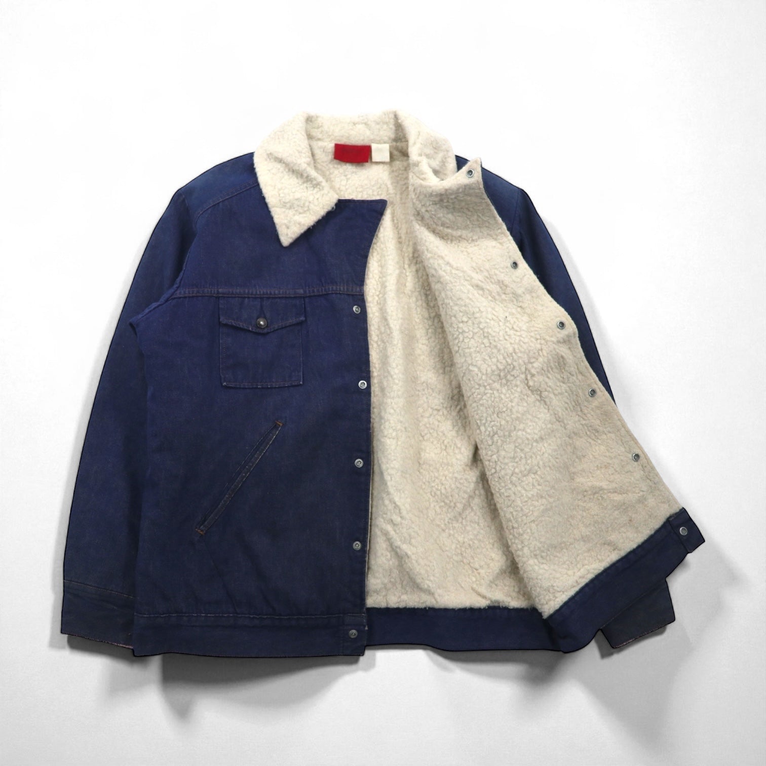 Dickies 80年代 ヴィンテージ ランチコート 裏ボア デニムジャケット XL インディゴ