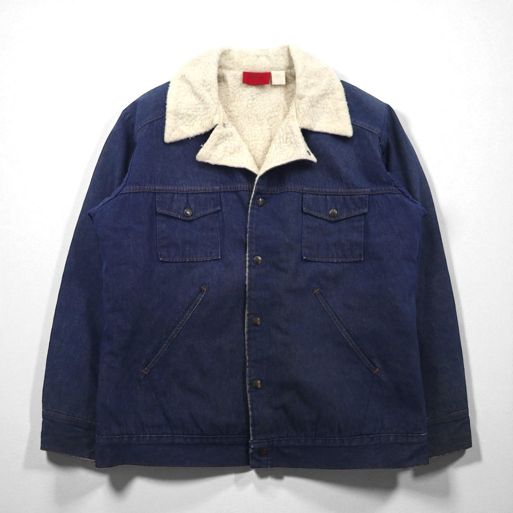 Dickies 80年代 ヴィンテージ ランチコート 裏ボア デニムジャケット XL インディゴ