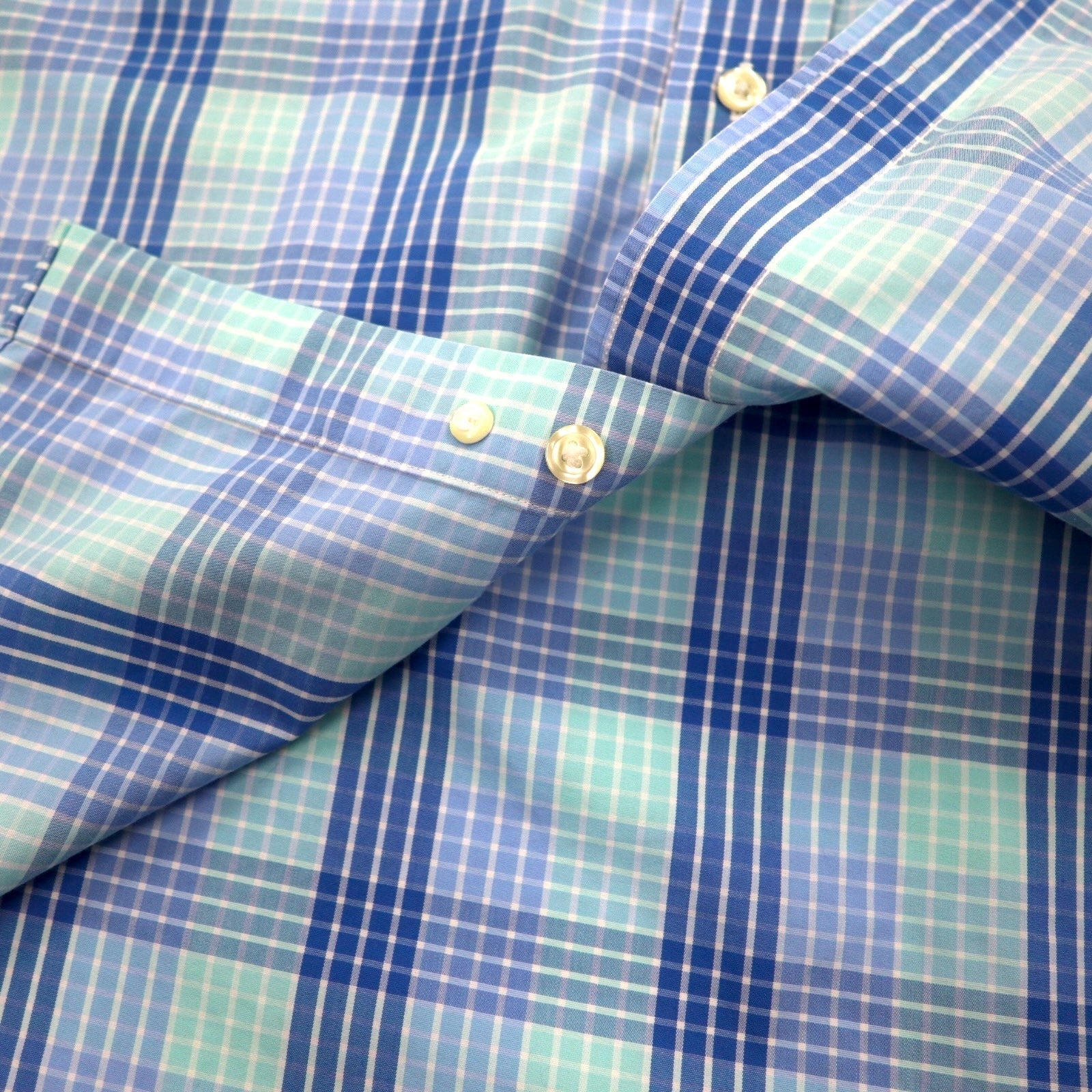 Brooks Brothers REGENT Camicia button-down L a quadri blu in cotone non-iron