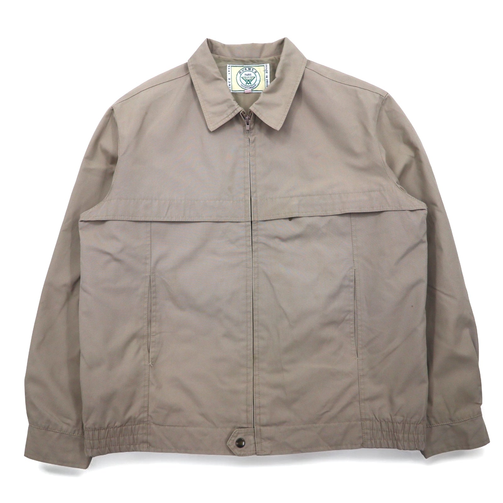 Vintage anni '80 Made in France Harrington Jacket AVANEZ SPORTSWEAR Giacca Harrington L Beige Zip DMC