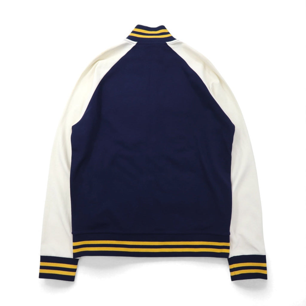 POLO RALPH LAUREN ウイングフット Pワッペン トラックジャケット スタジャン ジャージ M ネイビー コットン
