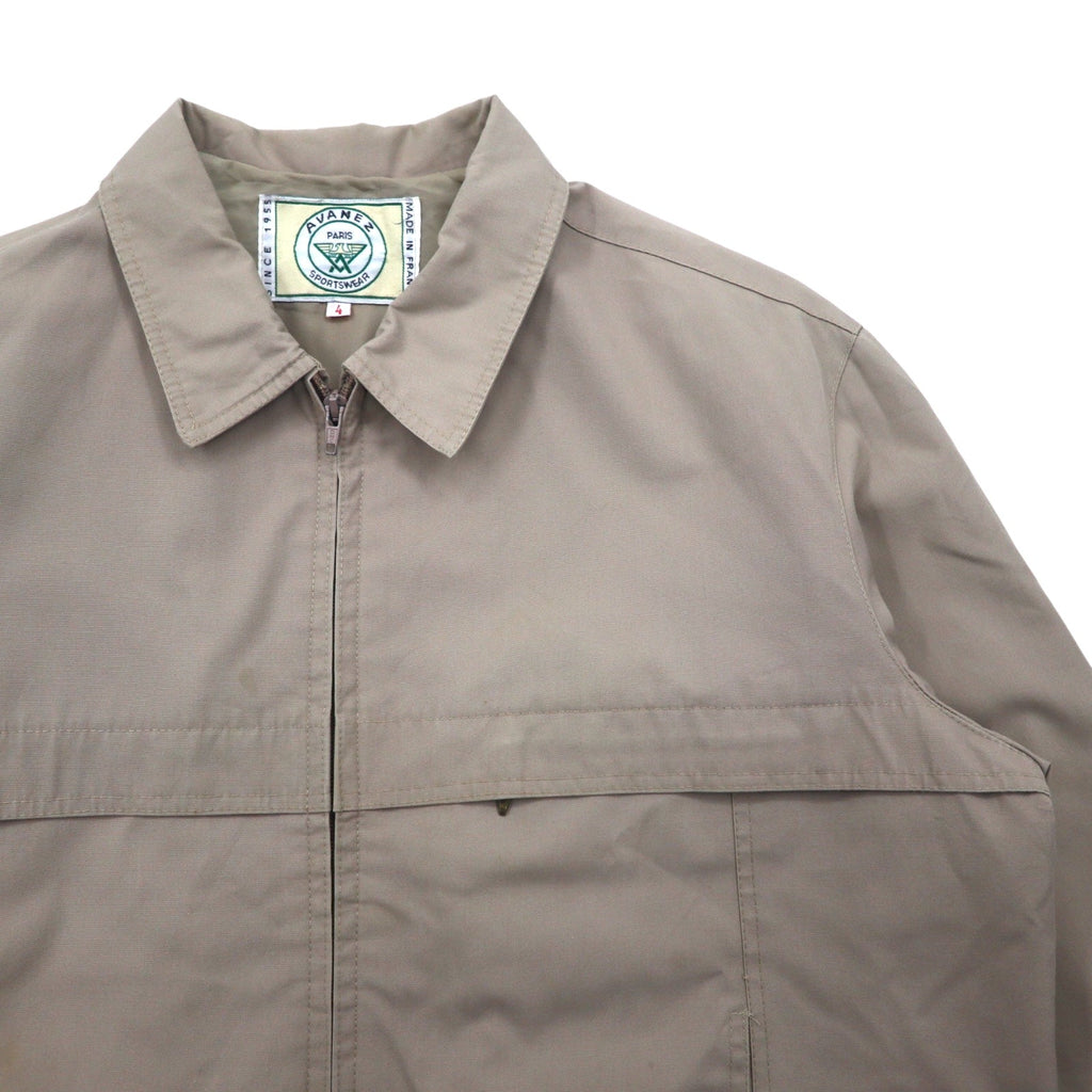 Vintage anni '80 Made in France Harrington Jacket AVANEZ SPORTSWEAR Giacca Harrington L Beige Zip DMC