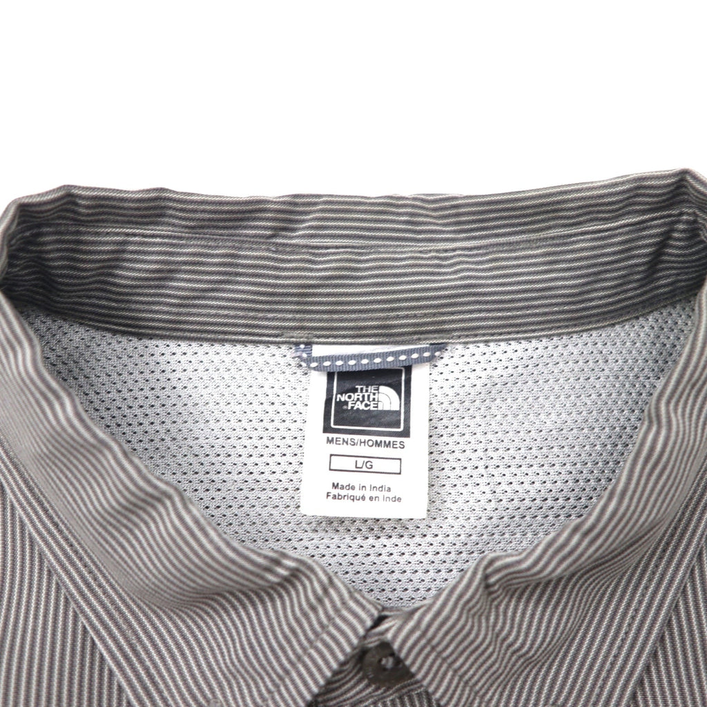 THE NORTH FACE Camicia da esterno in poliestere con fodera in rete, taglia L, grigio, modal, tasca sul petto AEVV
