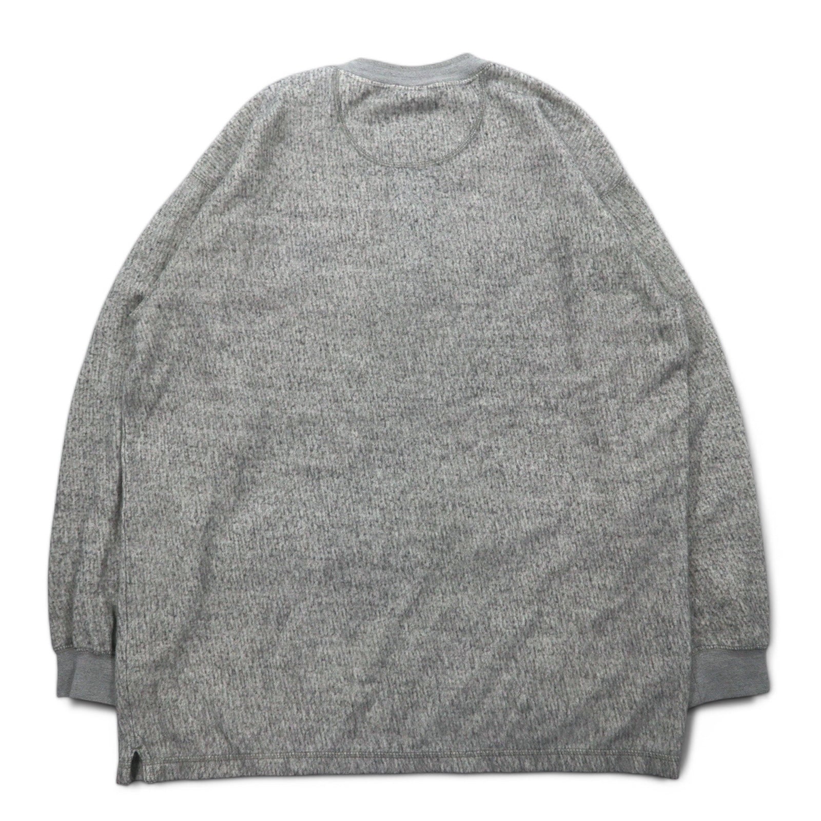 Maglia a maniche lunghe NFL Henry Neck Long Sleeve T-shirt L Grigio Cotone NY GIANTS