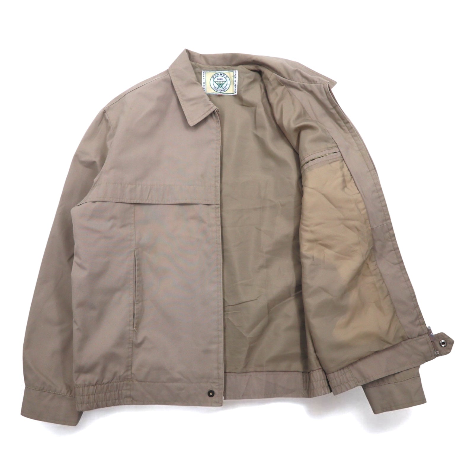 Vintage anni '80 Made in France Harrington Jacket AVANEZ SPORTSWEAR Giacca Harrington L Beige Zip DMC