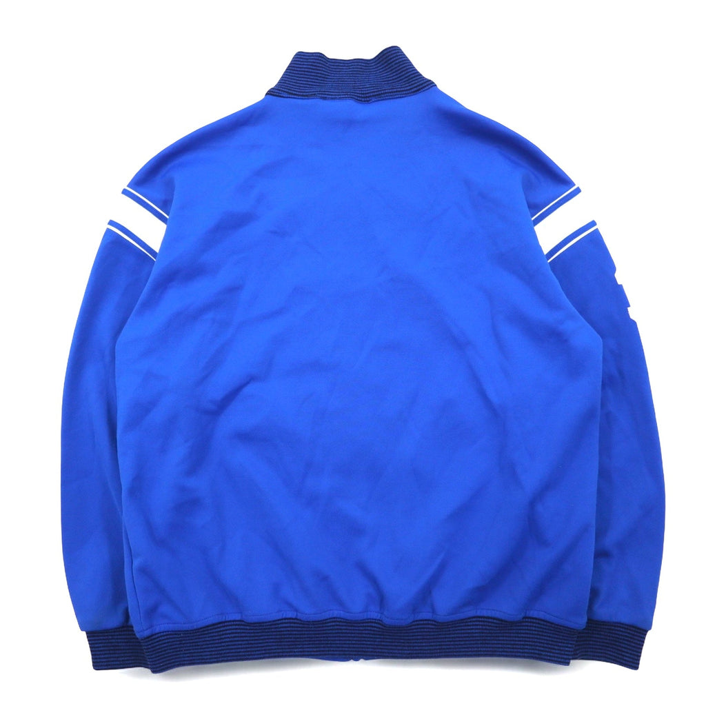 FILA Anni '90 Giacca sportiva a collo alto con colletto a costine Blu L Poliestere