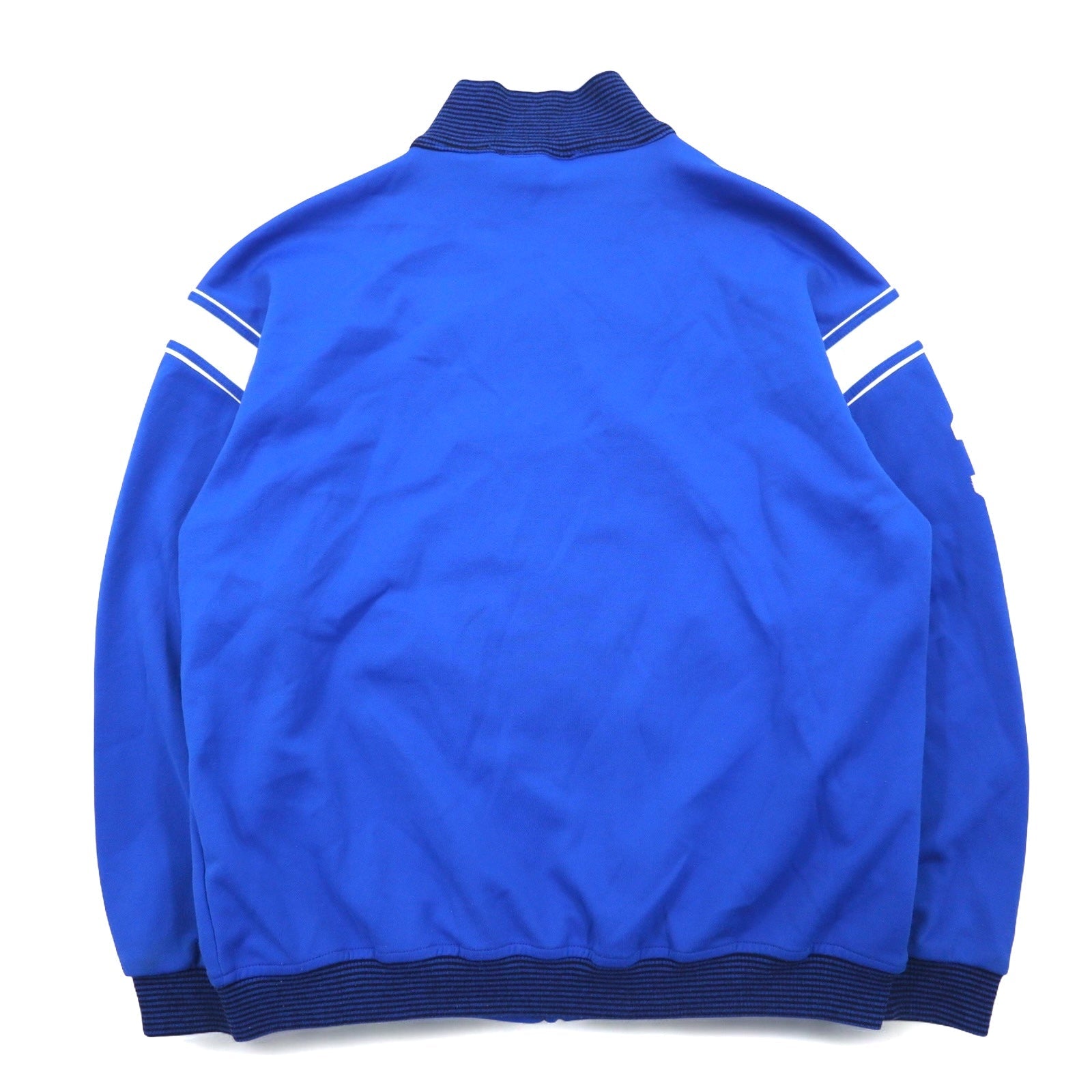 FILA Anni '90 Giacca sportiva a collo alto con colletto a costine Blu L Poliestere