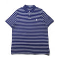 POLO RALPH LAUREN Polo Stretch Mesh Custom Slim Fit XL Blu Navy Righe Cotone Piqué Piccolo Cavallino Ricamato