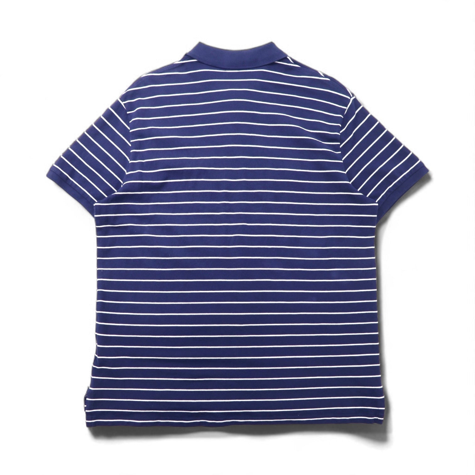 POLO RALPH LAUREN Polo Stretch Mesh Custom Slim Fit XL Blu Navy Righe Cotone Piqué Piccolo Cavallino Ricamato