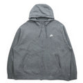 NIKE Felpa con cappuccio interamente in pile Club Fleece XXL Grigio Swoosh CLUB FLEECE BV2645-063
