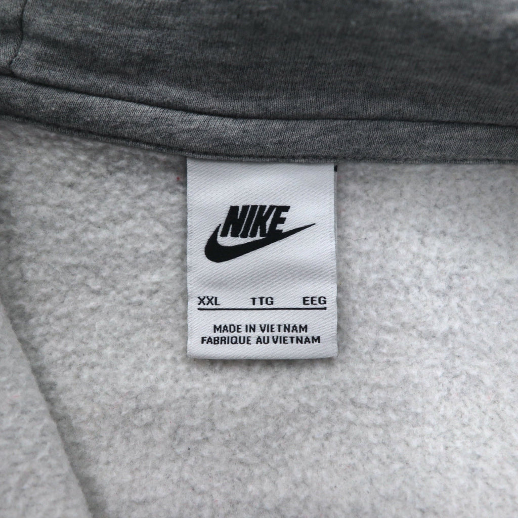 NIKE Felpa con cappuccio interamente in pile Club Fleece XXL Grigio Swoosh CLUB FLEECE BV2645-063