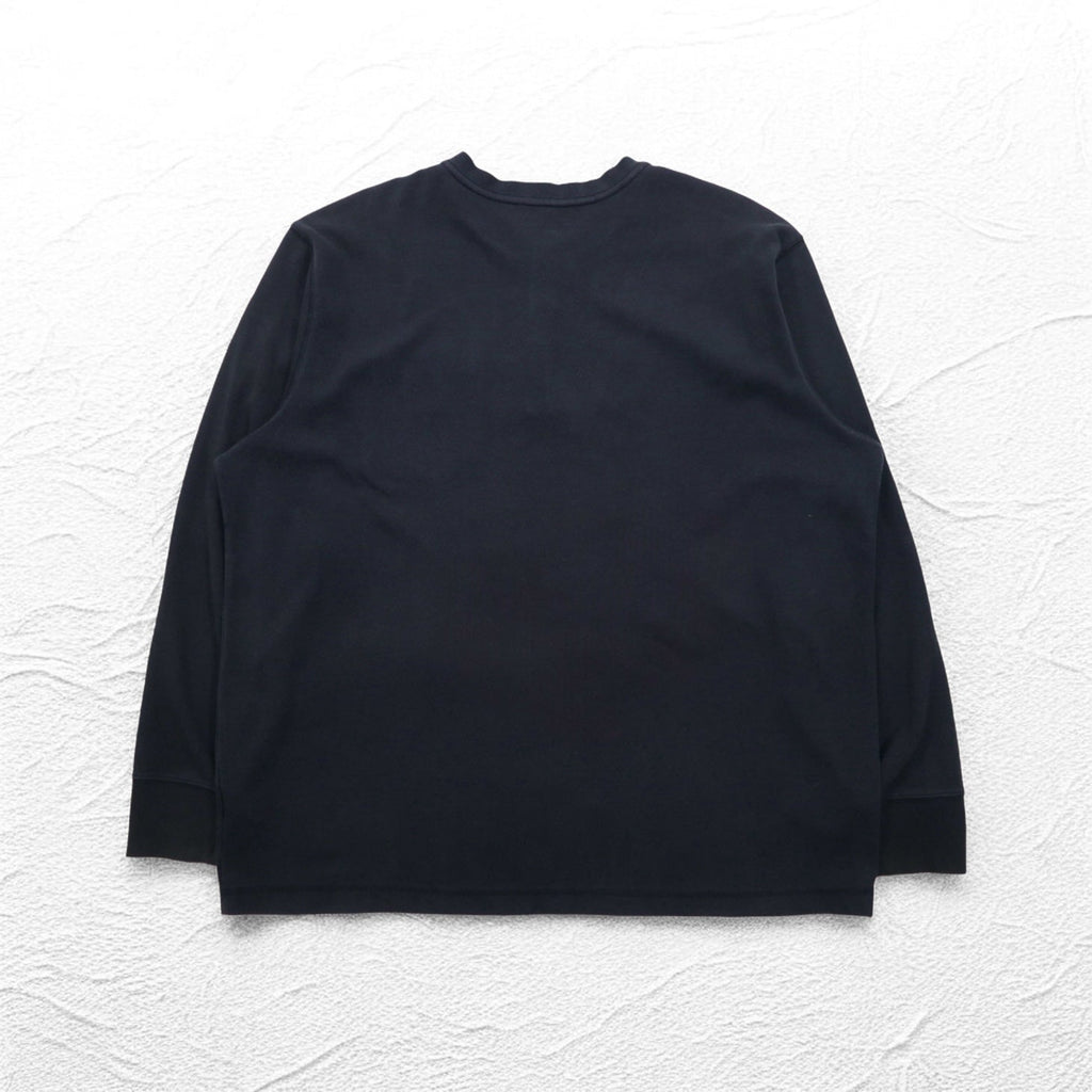Carhartt ヘビーウェイト ロングスリーブ サーマル ヘンリーネック ロンT 2XL RELAXED FIT ブラック 104429 TK4429