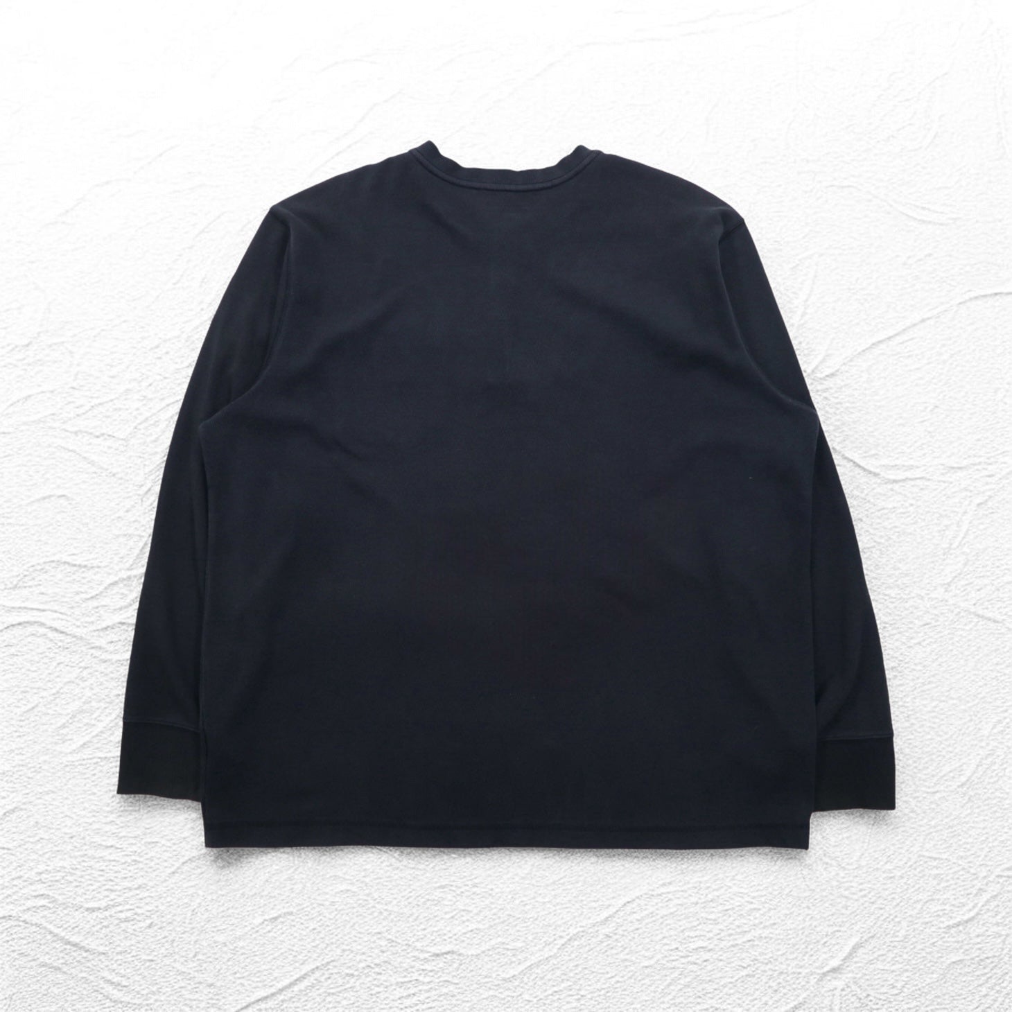 Carhartt ヘビーウェイト ロングスリーブ サーマル ヘンリーネック ロンT 2XL RELAXED FIT ブラック 104429 TK4429