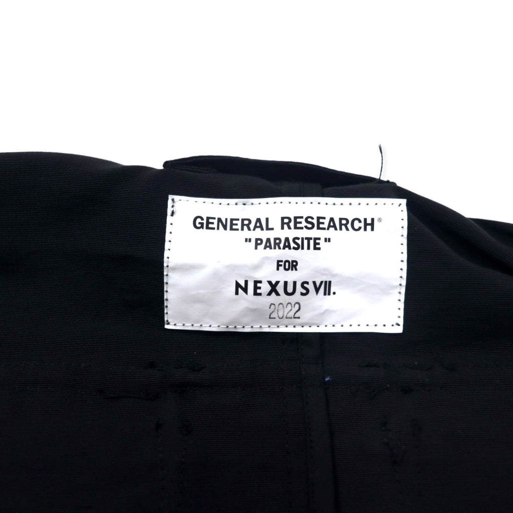 NEXUS VII × GENERAL RESEARCH Parasite Mountain Parka 48 Nero 60/40 Cross Nylon Cotone N-20 PARASITE RRS-NTC-J0A