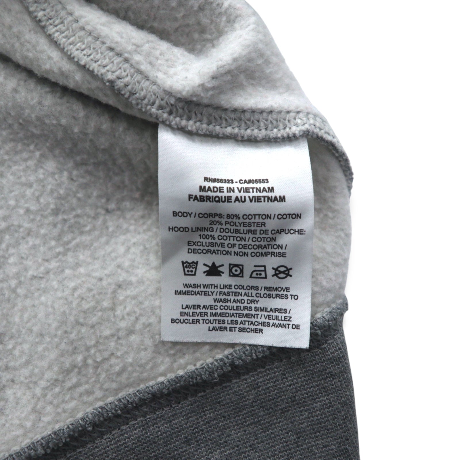 NIKE Felpa con cappuccio interamente in pile Club Fleece XXL Grigio Swoosh CLUB FLEECE BV2645-063