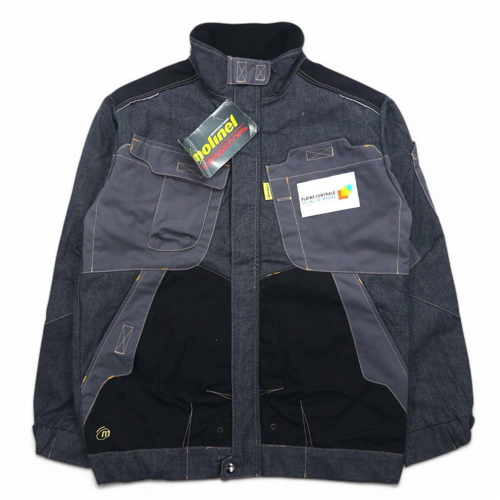 molinel expert Euro Work Francia utility jacket L grigio Cordura denim nuovo con etichette