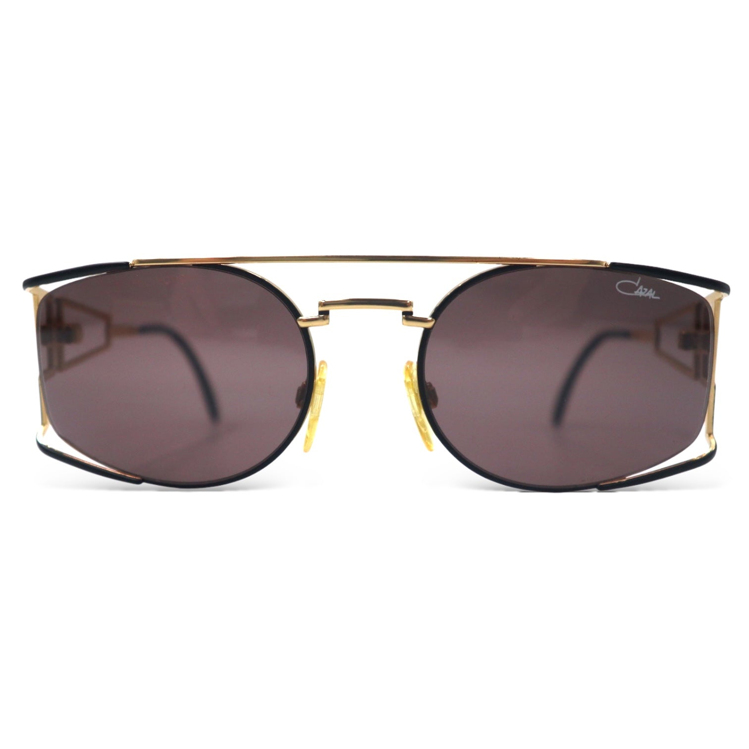 CAZAL Germania, occhiali da sole a doppio ponte, oro, metallo, 56◻︎21 130 MOD 967