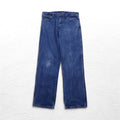 Dickies デニムパンツ インダストリアルジーンズ L インディゴ ブルー RELAXED FIT ジッパーフライ C993RNB メキシコ製