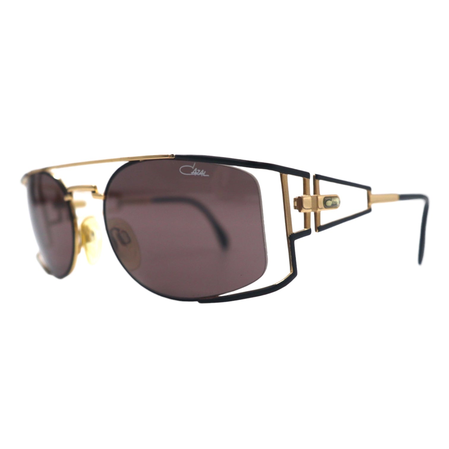 CAZAL Germania, occhiali da sole a doppio ponte, oro, metallo, 56◻︎21 130 MOD 967