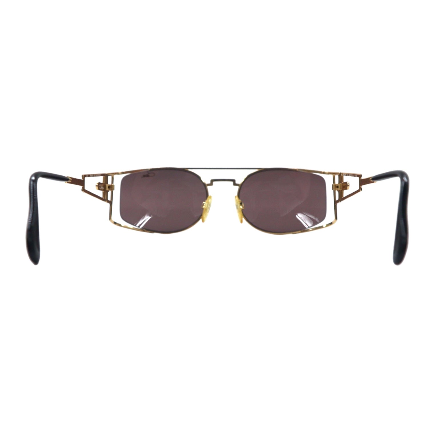CAZAL Germania, occhiali da sole a doppio ponte, oro, metallo, 56◻︎21 130 MOD 967