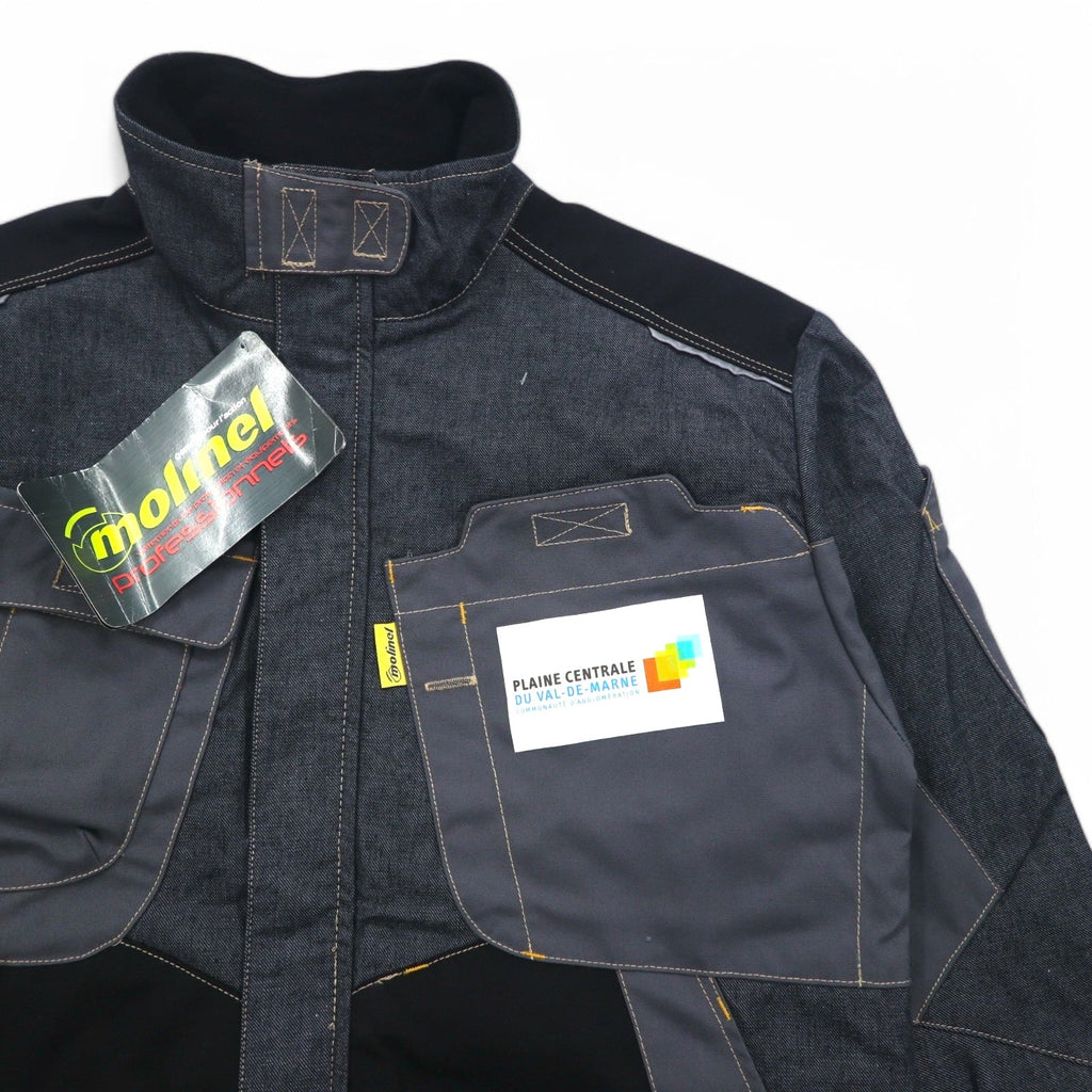 molinel expert Euro Work Francia utility jacket L grigio Cordura denim nuovo con etichette