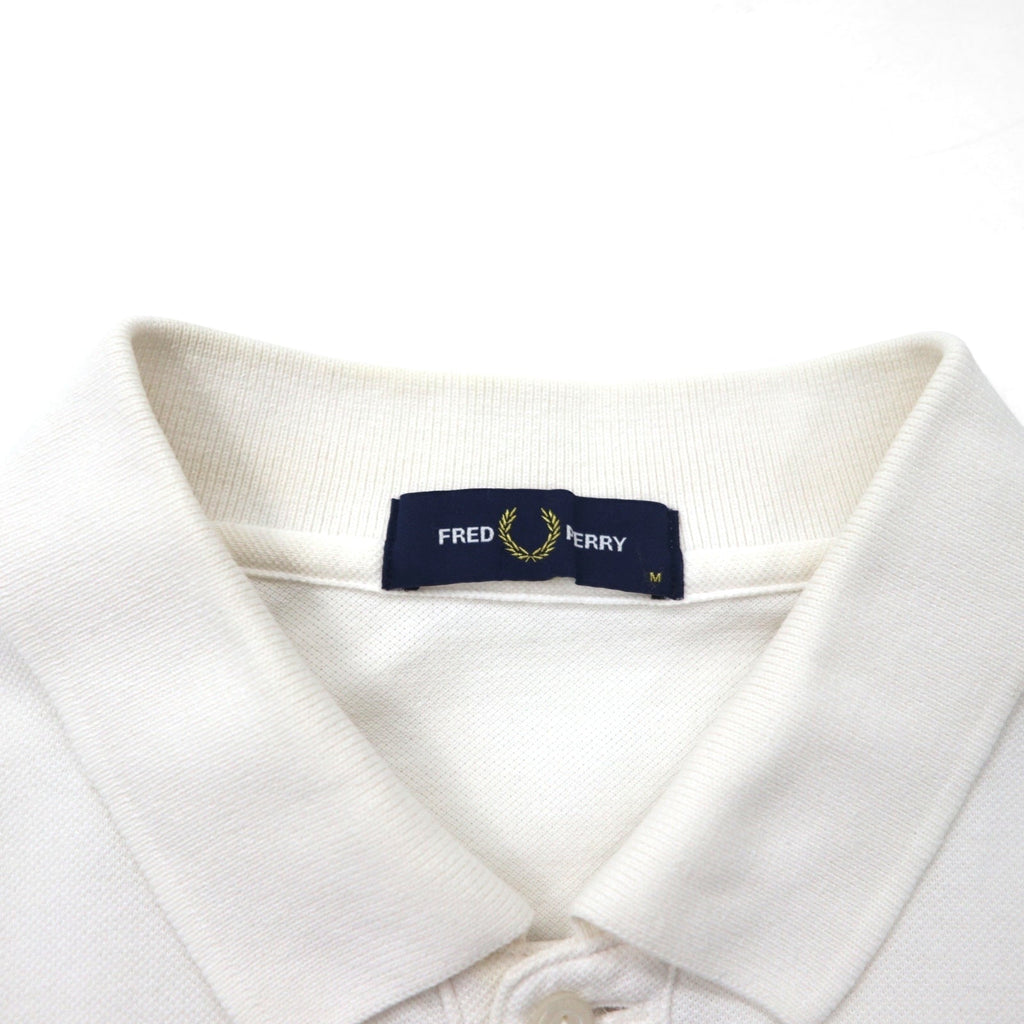 FREDPERRY サイド テープド ピケ ポロシャツ Side Taped Pique M ホワイト コットン 鹿の子 F1860 日本製