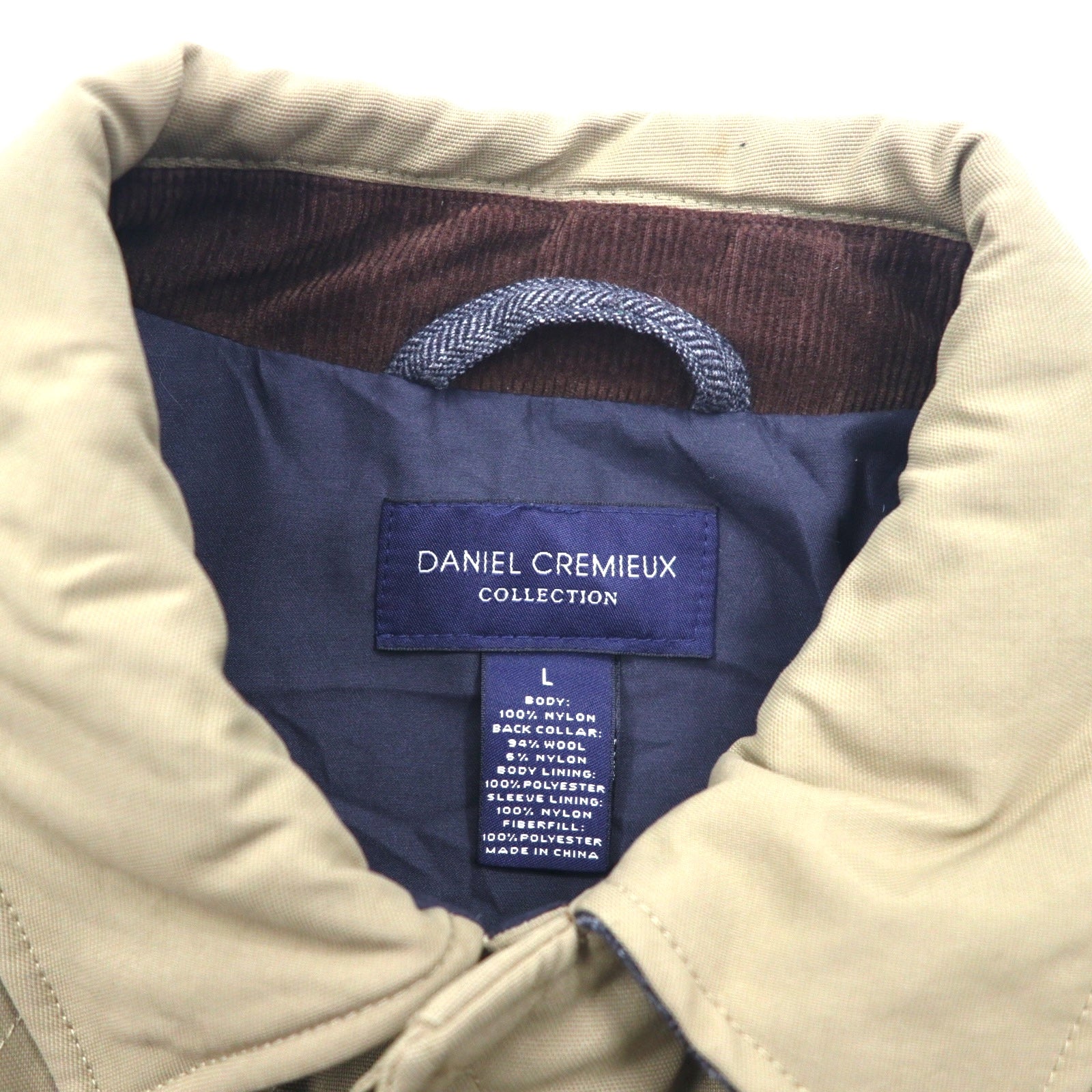 DANIEL CREMIEUX COLLECTION Giacca trapuntata L beige nylon imbottita sottogola