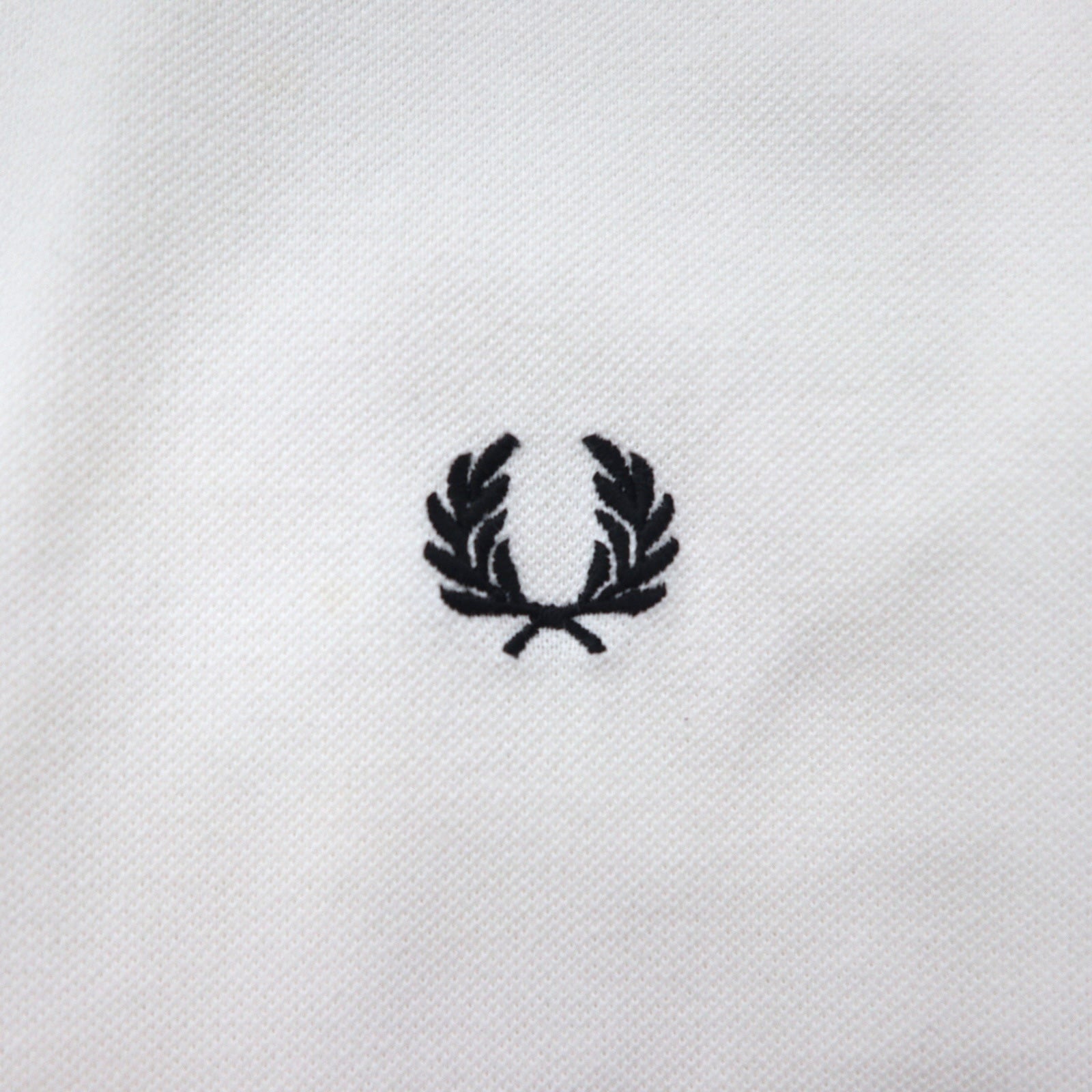 FREDPERRY Polo Piquet Side Taped M Bianco Cotone Piquet F1860 Prodotto in Giappone