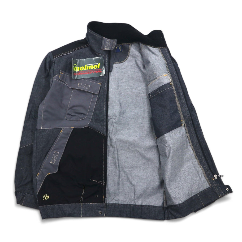 molinel expert Euro Work Francia utility jacket L grigio Cordura denim nuovo con etichette
