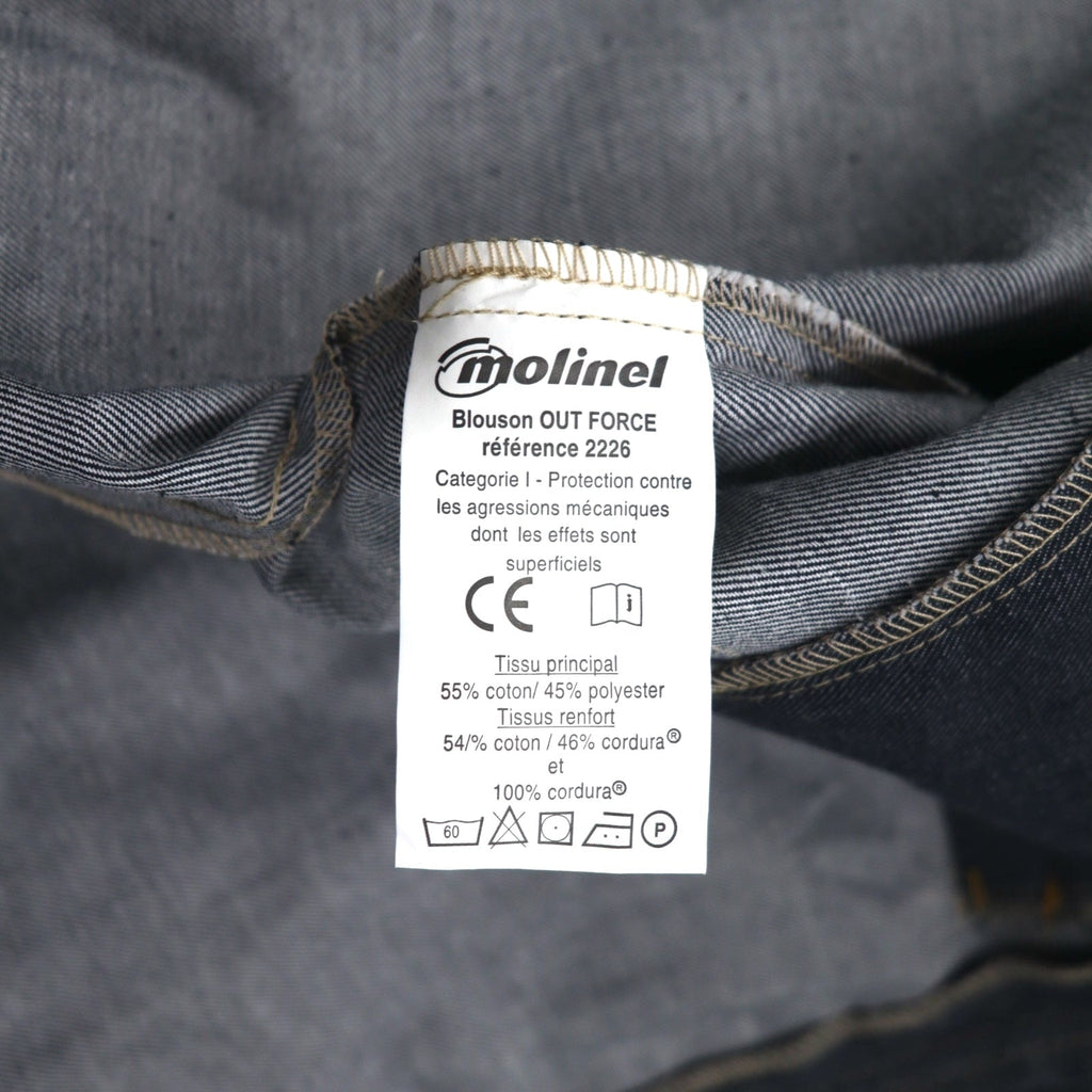 molinel expert Euro Work Francia utility jacket L grigio Cordura denim nuovo con etichette