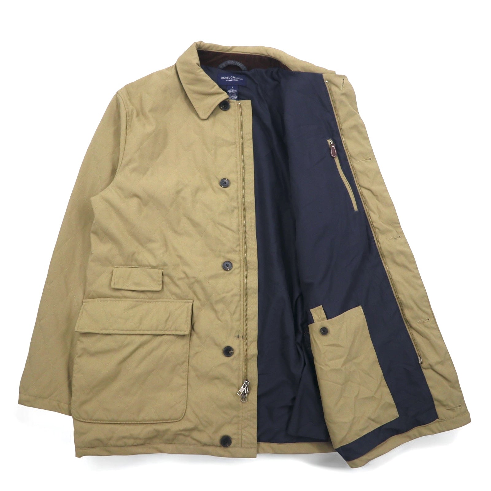 DANIEL CREMIEUX COLLECTION Giacca trapuntata L beige nylon imbottita sottogola