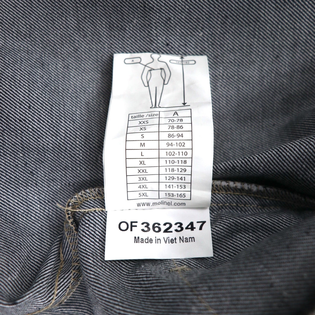 molinel expert Euro Work Francia utility jacket L grigio Cordura denim nuovo con etichette