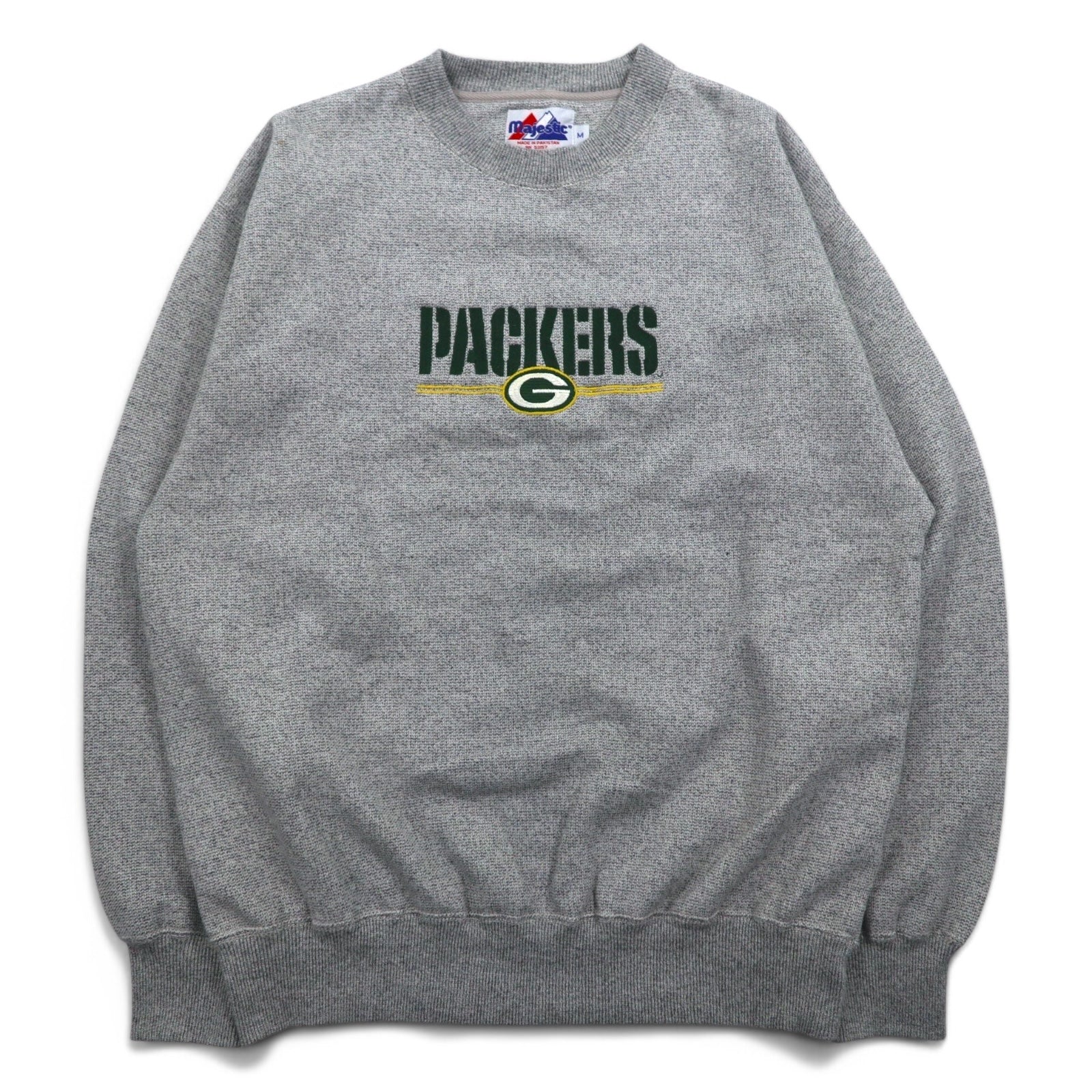 Felpa ricamata Majestic Packers XL grigia cotone NFL PACKERS