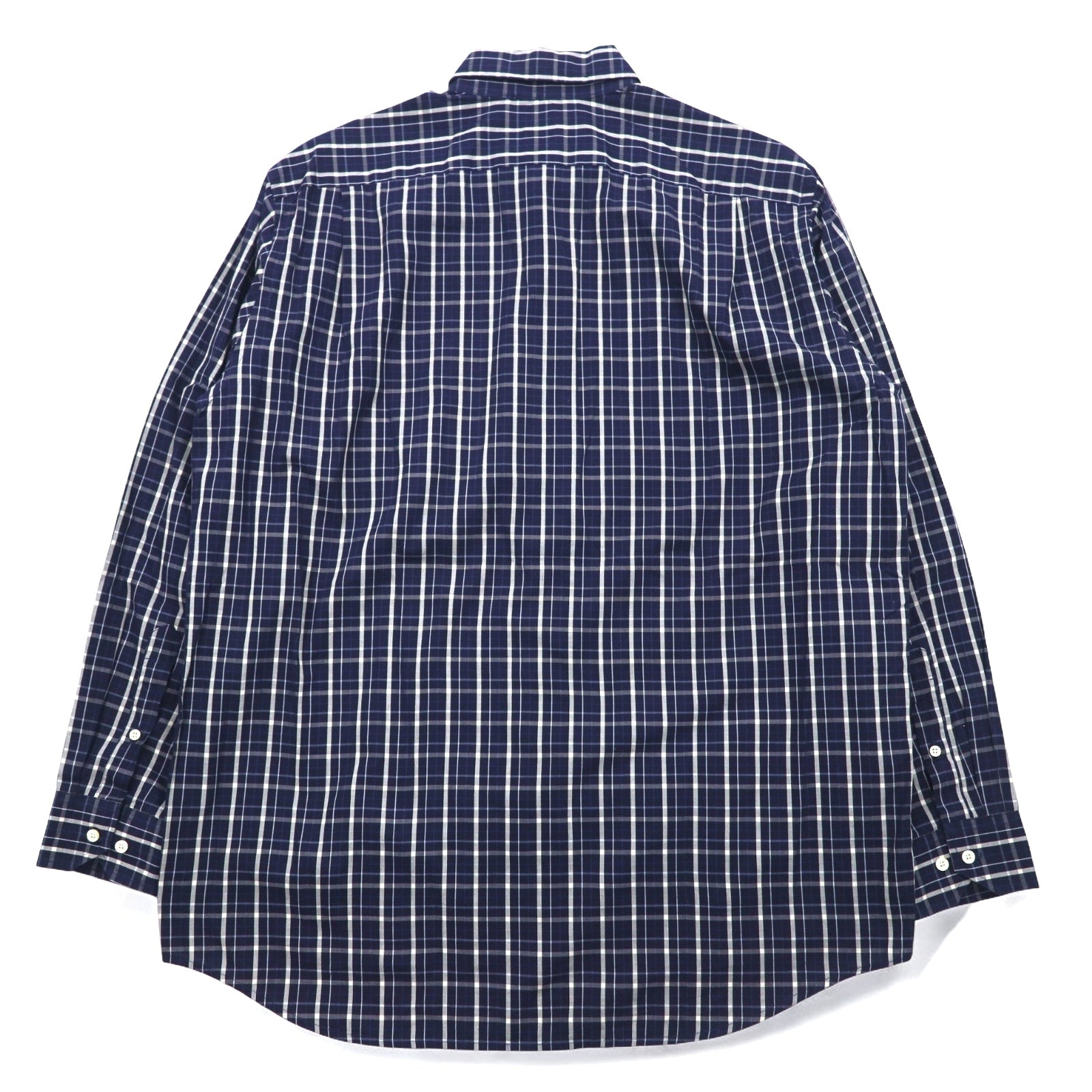 Camicia button-down LACOSTE L blu navy a quadri cotone, prodotta da DEVANLAY, modello F5182