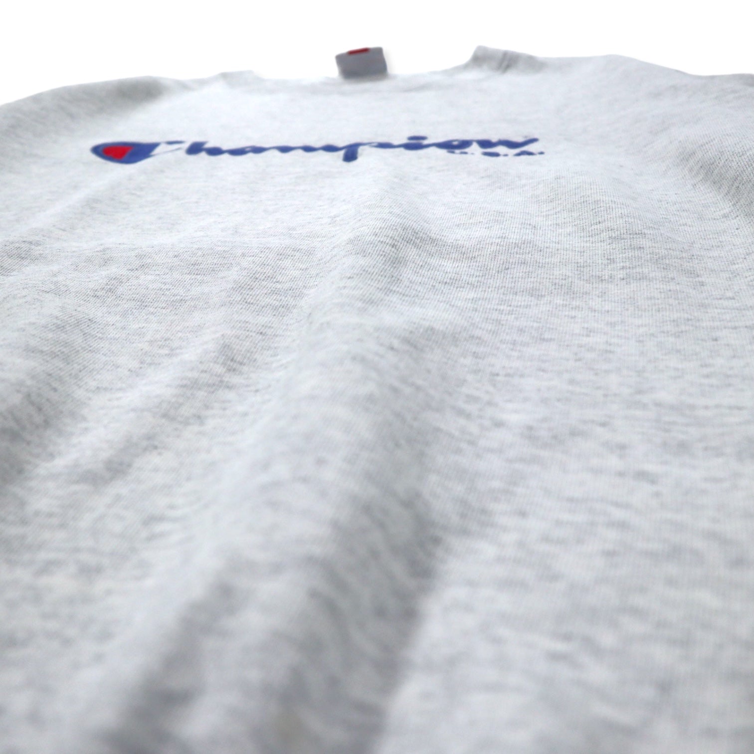 Champion Made in Italy anni '80 Logo script ricamato Felpa XL Grigio Cotone