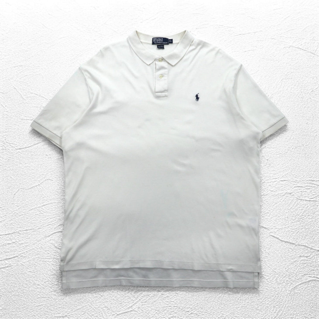 Polo by Ralph Lauren Polo XL Bianco Cotone Ricamo Small Pony Taglia Grande