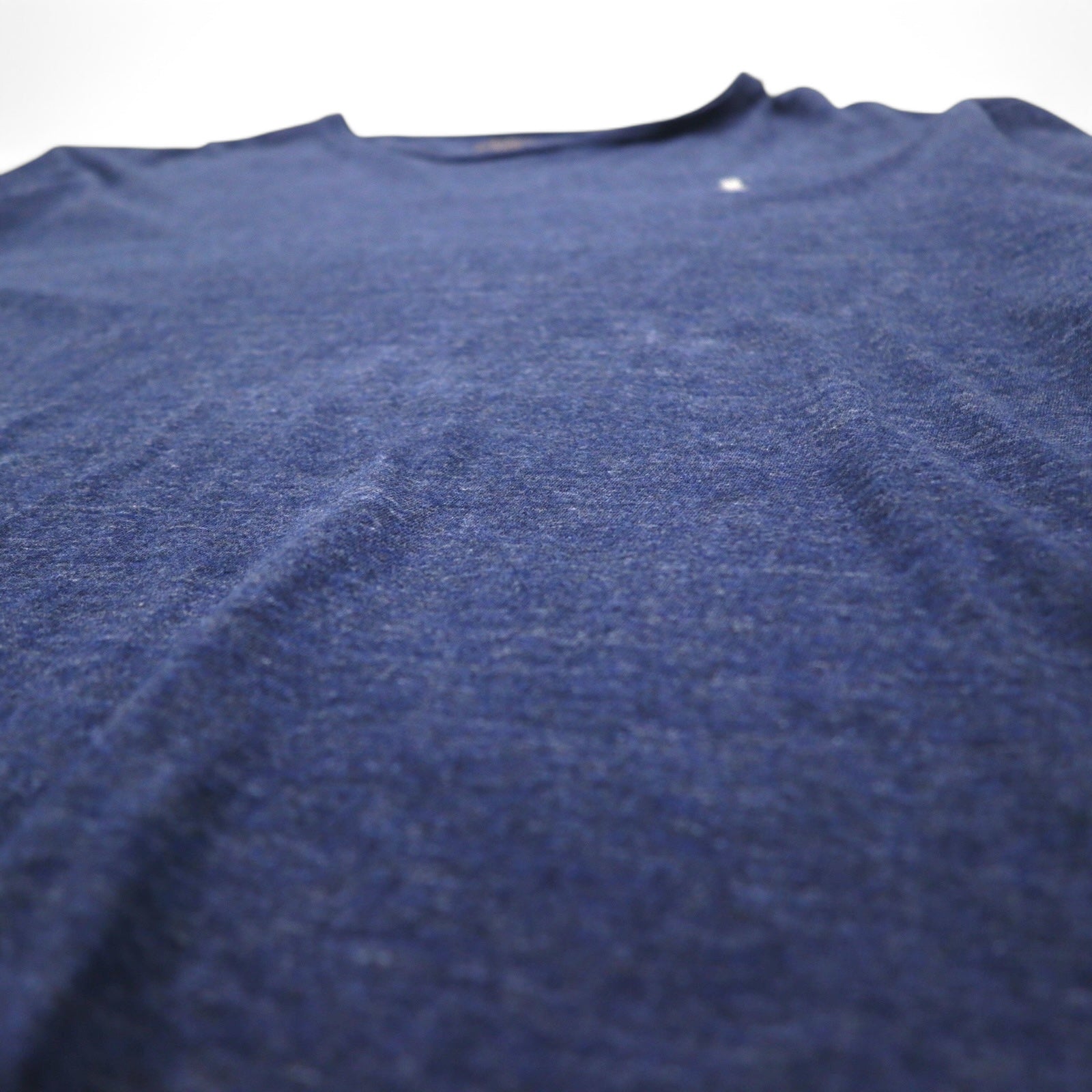 POLO RALPH LAUREN T-shirt a maniche lunghe XXL blu navy in cotone con piccolo pony ricamato